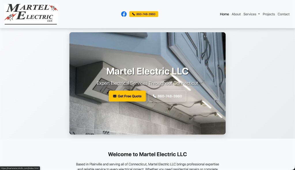 Martel Electric LLC screenshot